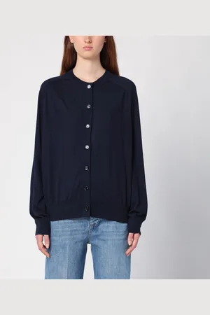 Bottega Veneta Cardigan blu navy in cashmere