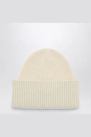 DESTIN Cuffia in lana e cashmere bianca