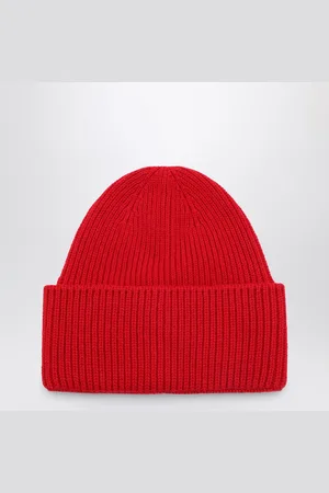 DESTIN Cuffia in lana e cashmere rossa