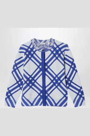 Burberry Cardigan motivo Check in lana