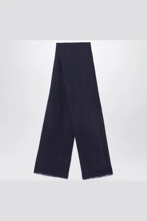 DESTIN Sciarpa in lana blu navy