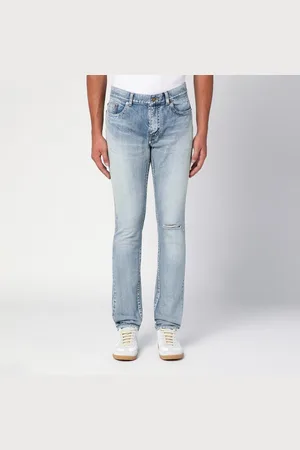 Saint Laurent Jeans slim azzurro slavato