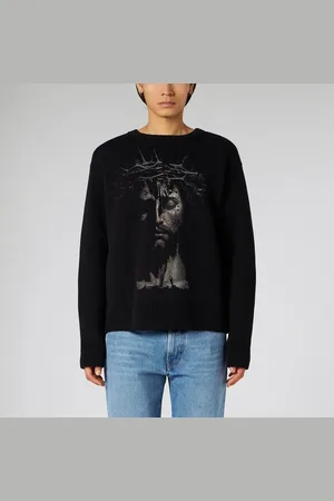 1989 STUDIO Maglia girocollo Jesus nera