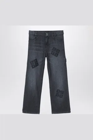 Givenchy Jeans nero in denim con loghi