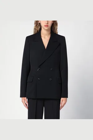 Maison Margiela Giacca doppiopetto nera in lana