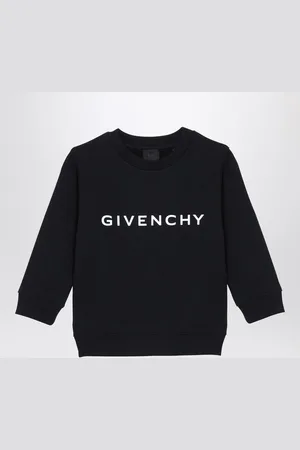 Givenchy Felpa nera in cotone con logo