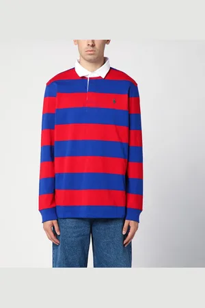 Ralph Lauren Polo a manica lunga a righe rosse/blu