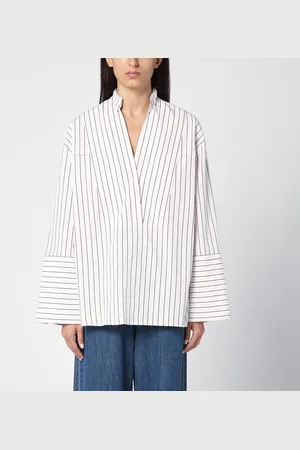MARGAUX LONNBERG Camicia Holly a righe bianca e