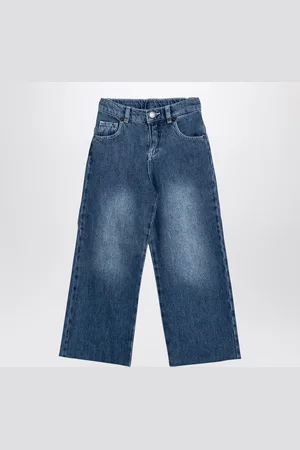 DOUUOD Jeans blu in denim slavato