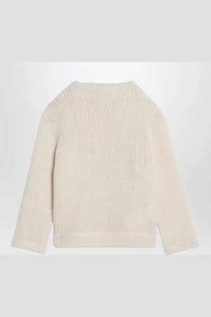 DOUUOD Maglione avorio in misto lana