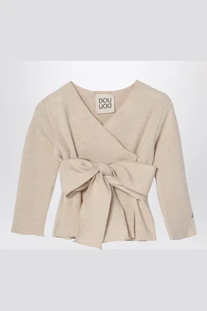 DOUUOD Cardigan incrociato con fiocco