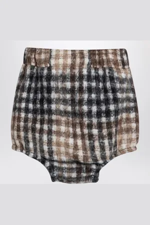DOUUOD Short Camilla a quadri color nocciola