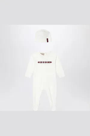 Gucci Set due pezzi in jersey di cotone bianco