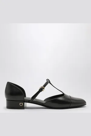 Salvatore Ferragamo Ballerina T-strap nera
