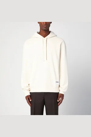 Jil Sander Felpa avorio con patch logo