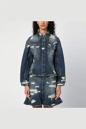 Marc Jacobs Giacca in denim slavato con dettagli usurati