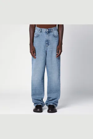 Séfr Jeans ampio azzurro in denim