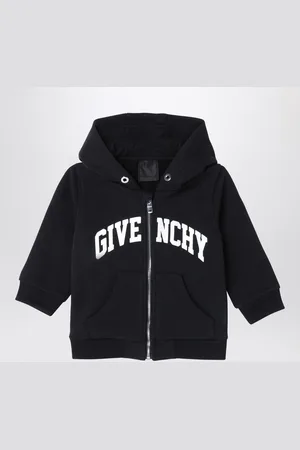 Givenchy Felpa con zip nera con logo