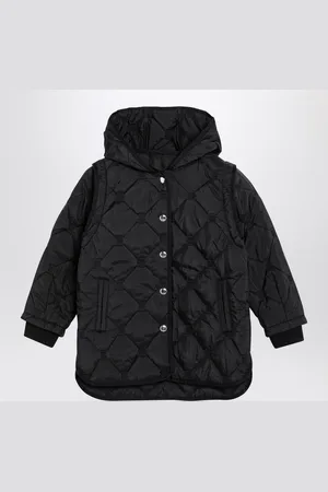 Givenchy Parka trapuntato nero con maniche rimovibili