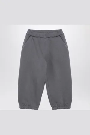 DOUUOD Pantalone jogging grigio in misto cotone