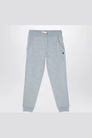 Ralph Lauren Pantalone jogging grigio in misto cotone