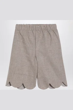 Il gufo Pantalone wide leg color fango