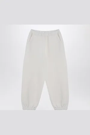 DOUUOD Pantalone jogging avorio in misto cotone