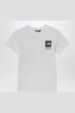 The North Face T-shirt bianca in cotone con stampa logo
