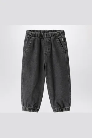 Il gufo Jeans nero slavato in denim