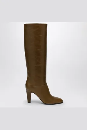 Chloé Stivale Eve kaki in pelle