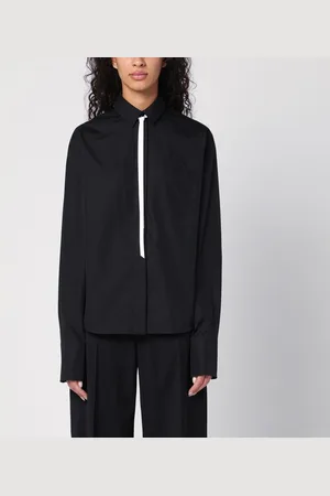 Sportmax Camicia Gesso nera in popeline