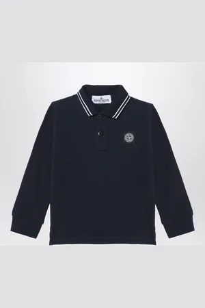 Stone Island Polo blu navy in cotone