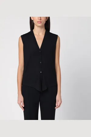 The Row Cardigan a gilet nero in lana