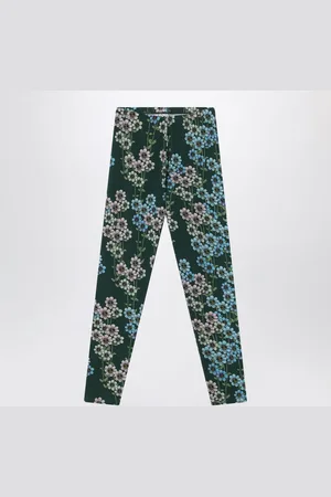 Mini Rodini Leggings verdi in cotone organico