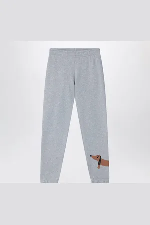 Mini Rodini Pantalone jogging grigio in cotone organico