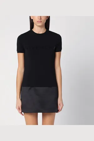 Givenchy T-shirt nera in cotone con logo