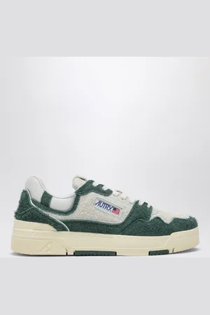 Autry Sneaker CLC in suede e rete bianca/verde bottiglia