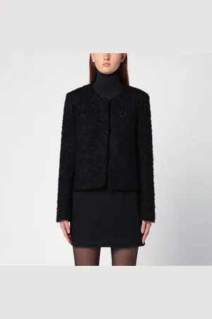 THE GARMENT Giacca Vienna nera in misto lana riciclata