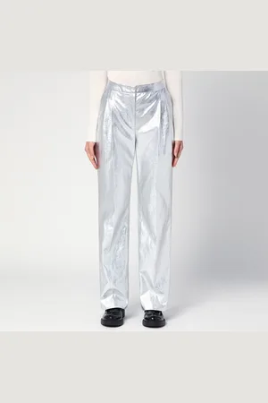 THE GARMENT Pantalone ampio Andy argentato