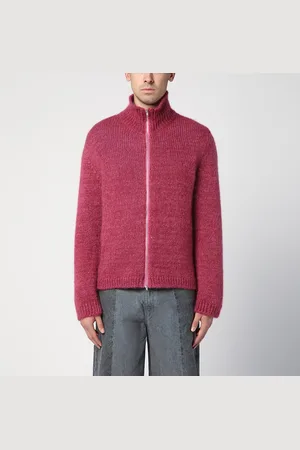 OUR LEGACY Cardigan con zip color rubino