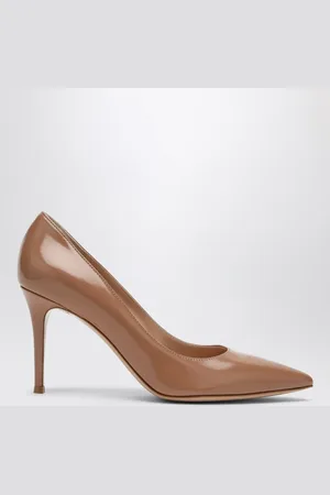Gianvito Rossi Décolleté Gianvito 85 in pelle color caramello