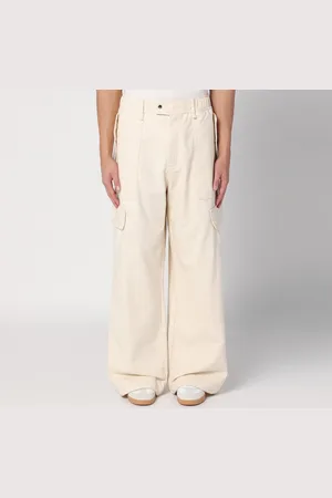 adidas Pantalone cargo avorio in cotone