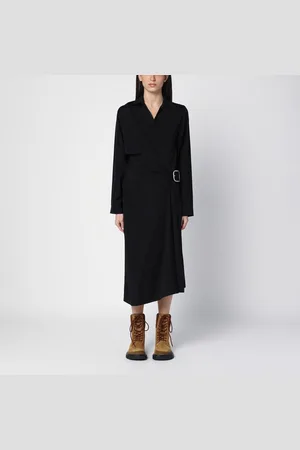 Loewe Abito con cintura nero in viscosa