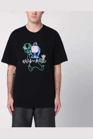 Brain Dead T-shirt Masks nera in cotone