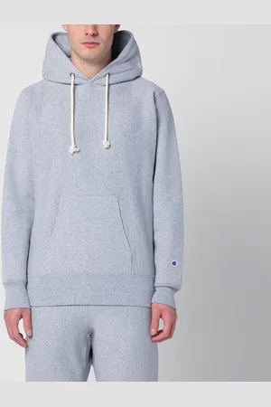 Champion Felpa con cappuccio grigia chiara in cotone