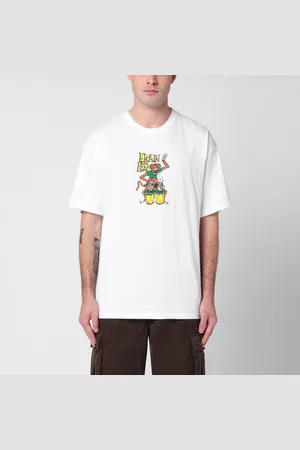 Brain Dead T-shirt Bongo Brain bianca in cotone