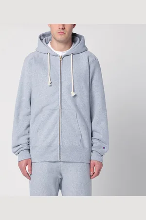 Champion Felpa con cappuccio grigia chiara in cotone