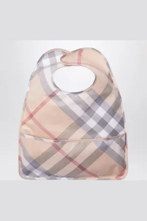 Burberry Bavaglino motivo Check in cotone