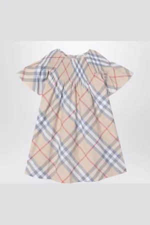Burberry Abito motivo Check in cotone