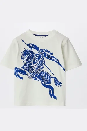 Burberry T-shirt bianca in cotone con EKD